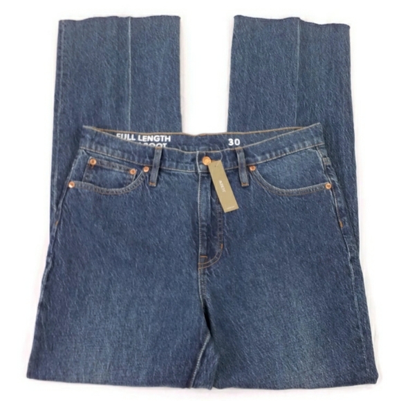 J Crew BF569 Kamari Wash Hi-Rise Full-Length Demi Bootcut Jeans Womens 30 NWT - Picture 3 of 16